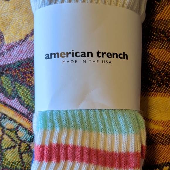 🌸🌸 American Trench White and Multicolor Women's Socks - Picture 7 of 7